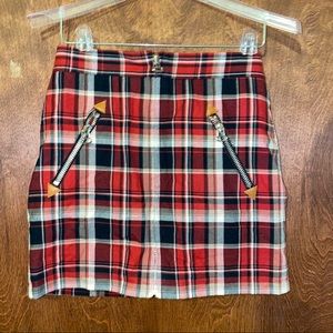 Plaid Mini Skirt